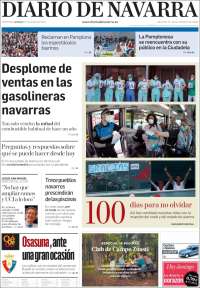 Portada de Diario de Navarra (España)