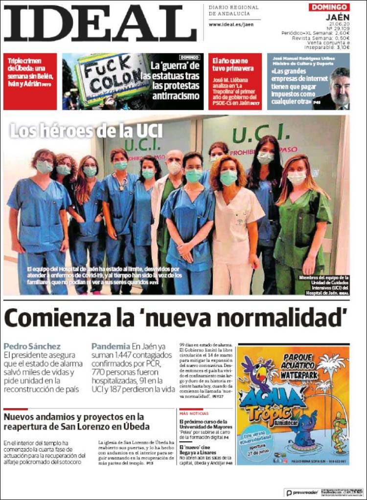 Portada de El Ideal de Jaén (España)