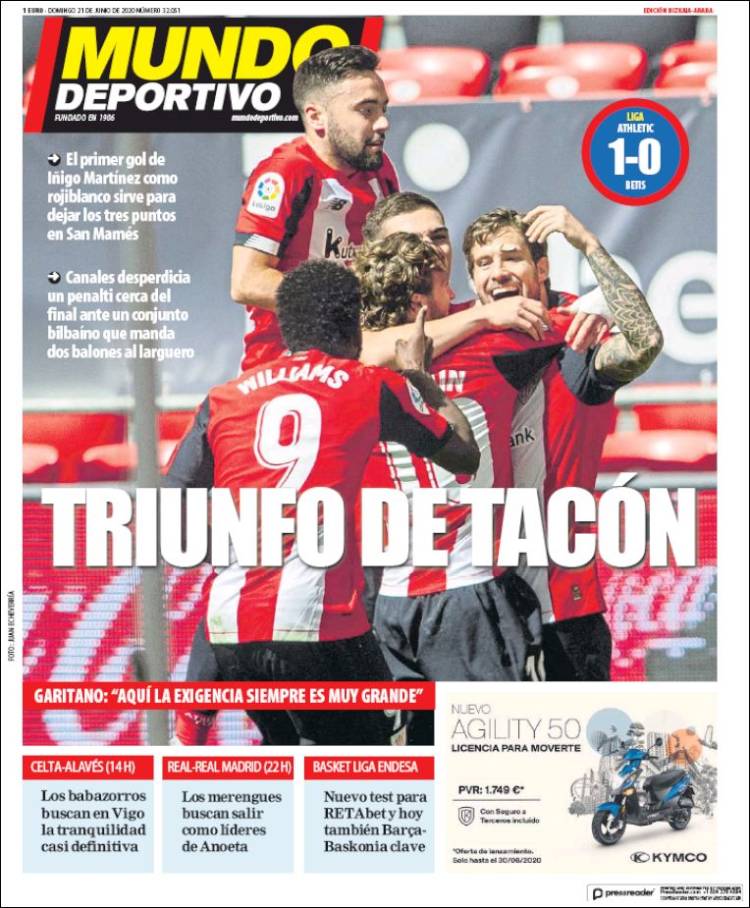 Portada de Mundo Deportivo Bizkaia (España)