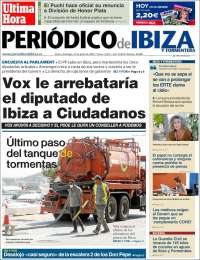 Portada de Periódico de Ibiza (España)