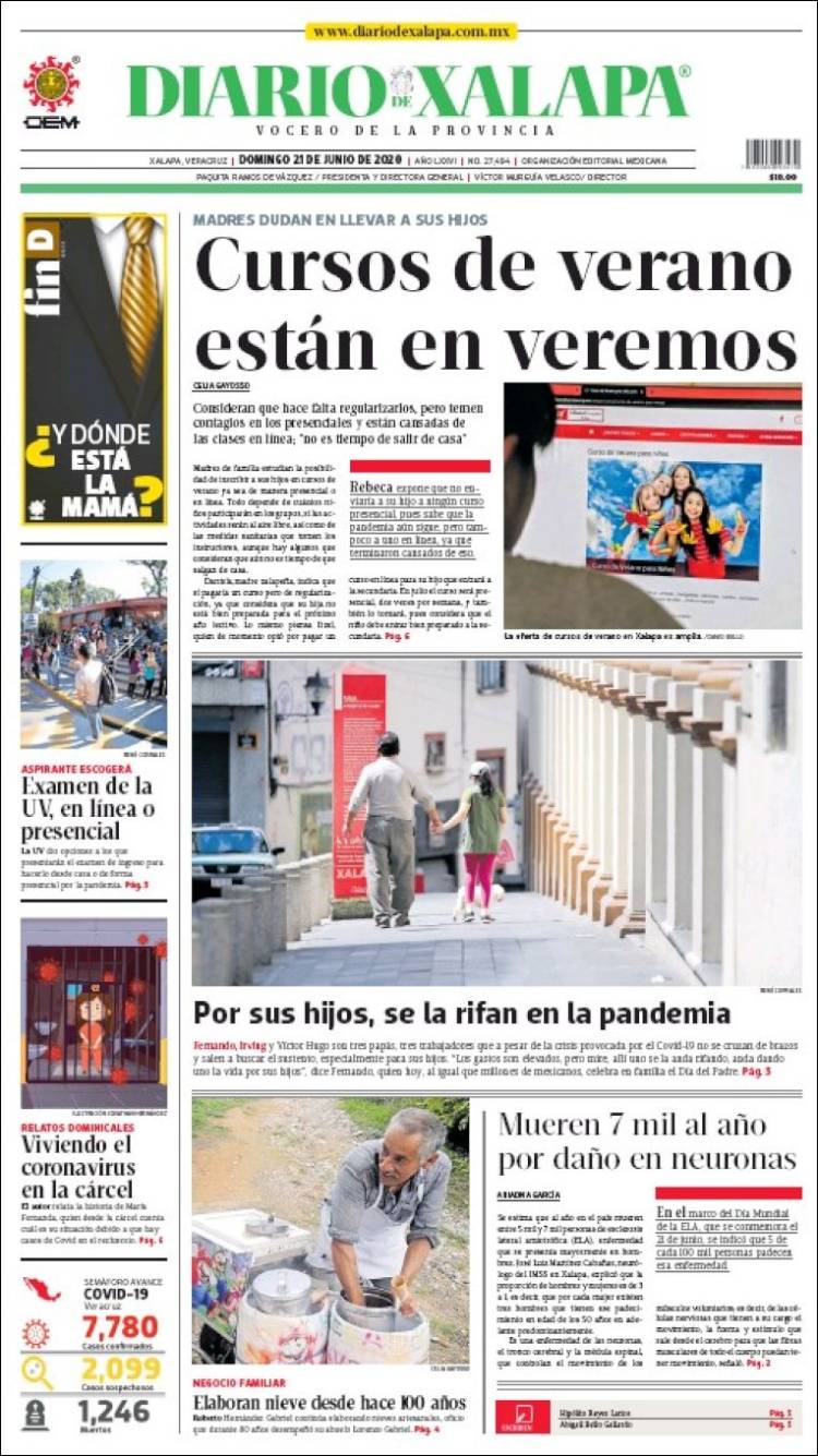 Portada de Diario de Xalapa (México)