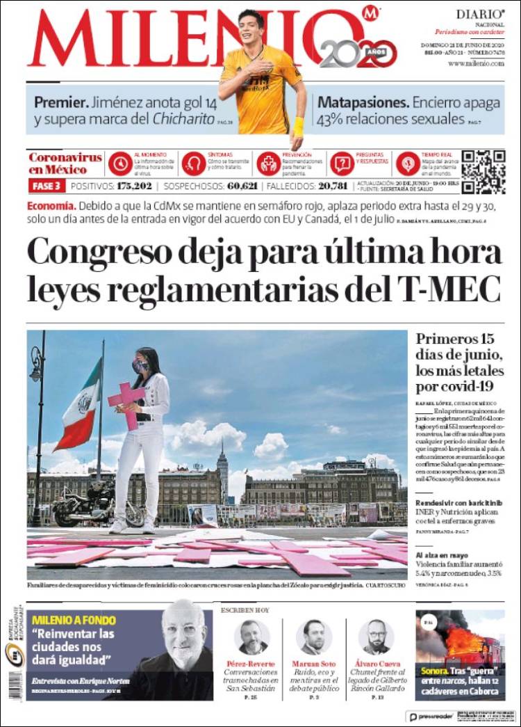 Portada de Milenio (México)