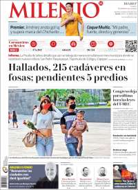 Portada de Milenio - Jalisco (México)