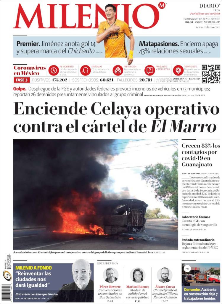 Portada de Milenio de León (México)