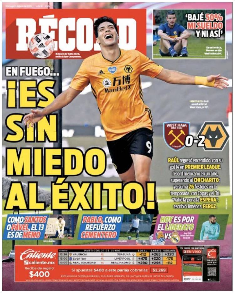 Portada de Record (México)