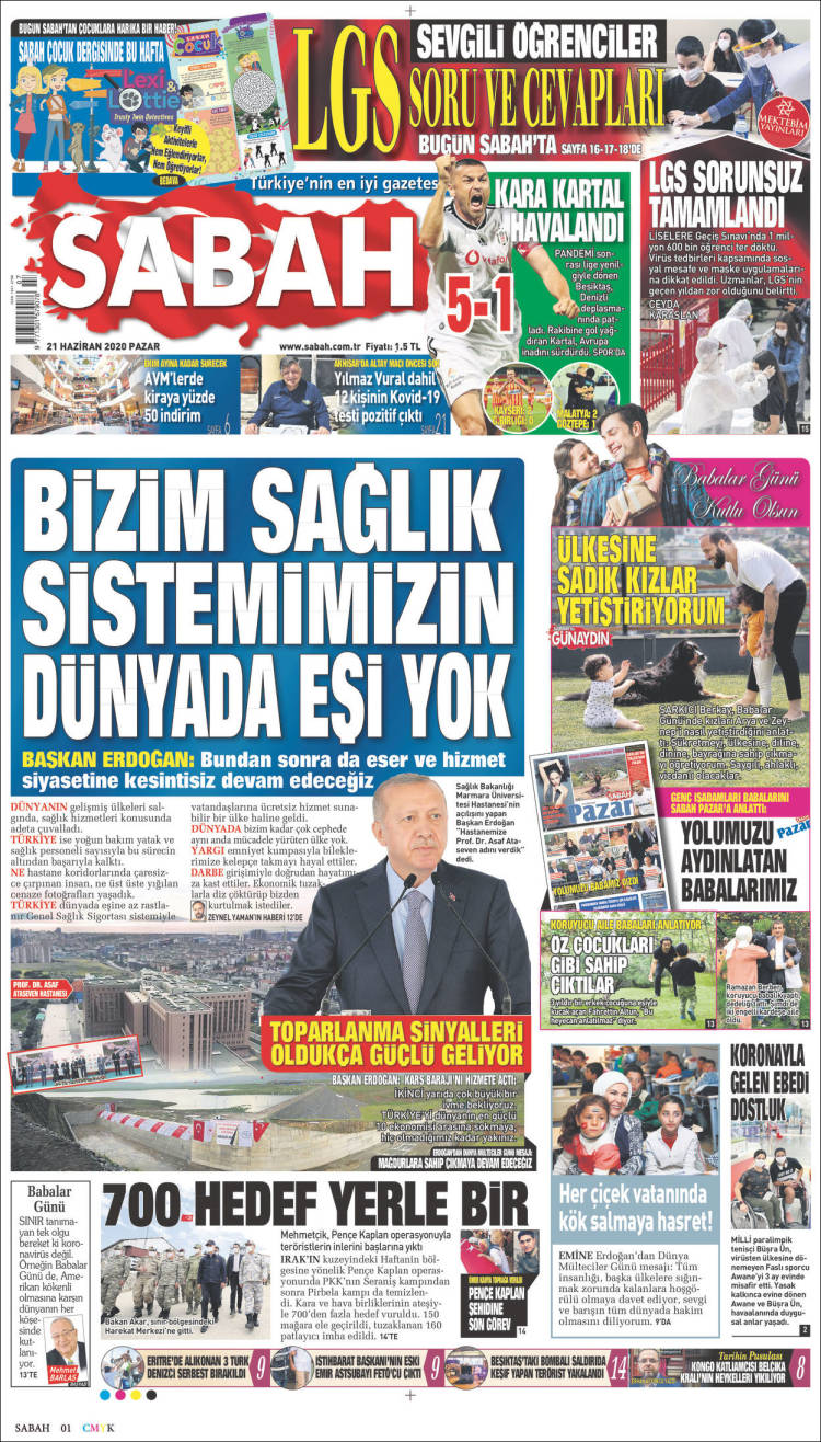 Portada de Sabah (Turqu&iacute;a)