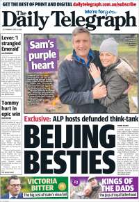 Portada de The Daily Telegraph (Australia)