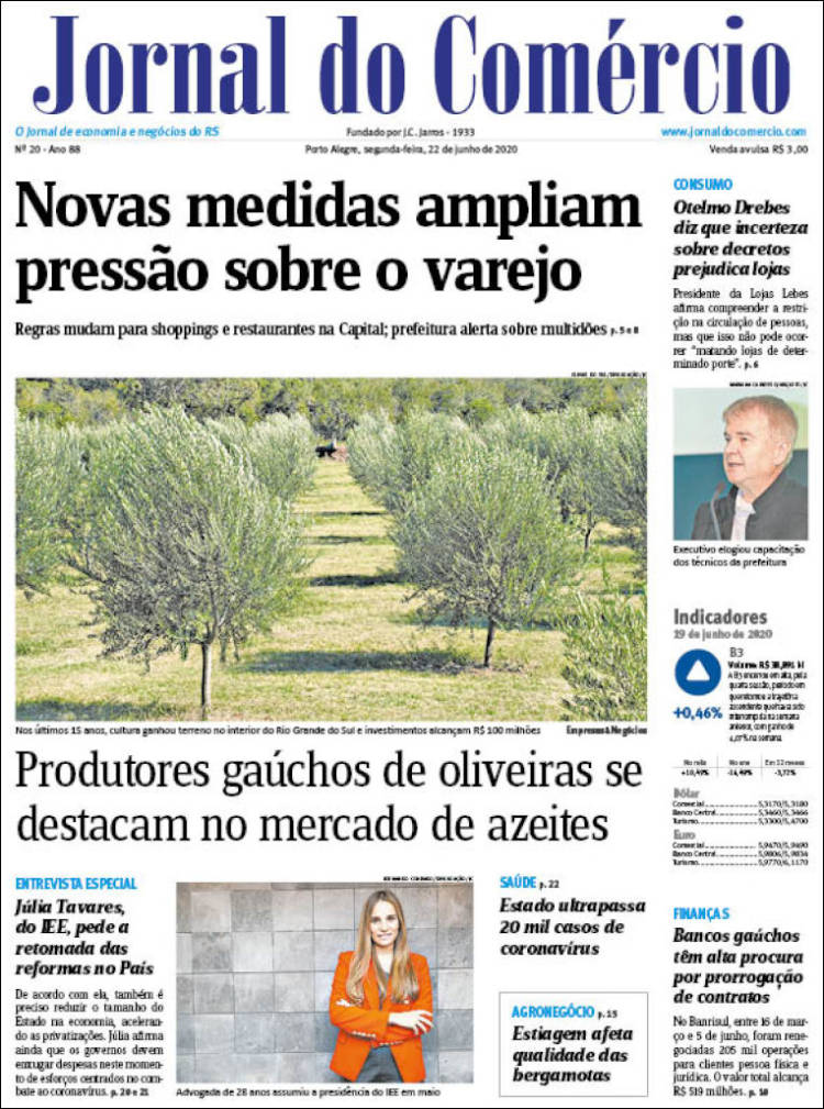 Portada de Jornal do Comércio (Brasil)