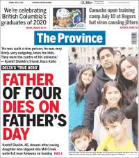 Portada de The Province (Canadá)