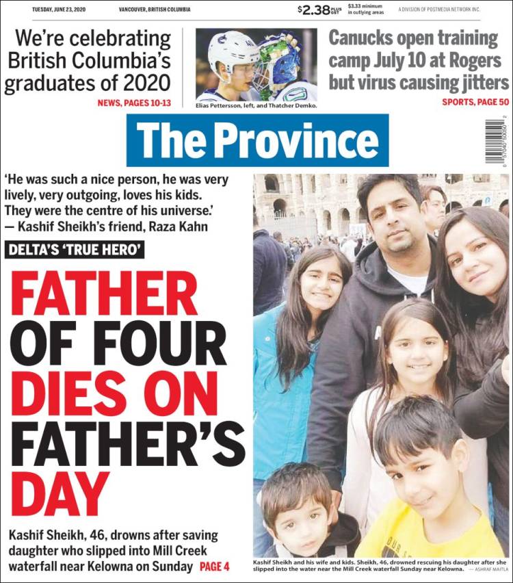 Portada de The Province (Canada)