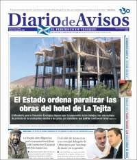 Portada de Diarios de Avisos (España)