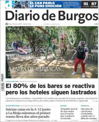 Portada de Diario de Burgos (España)