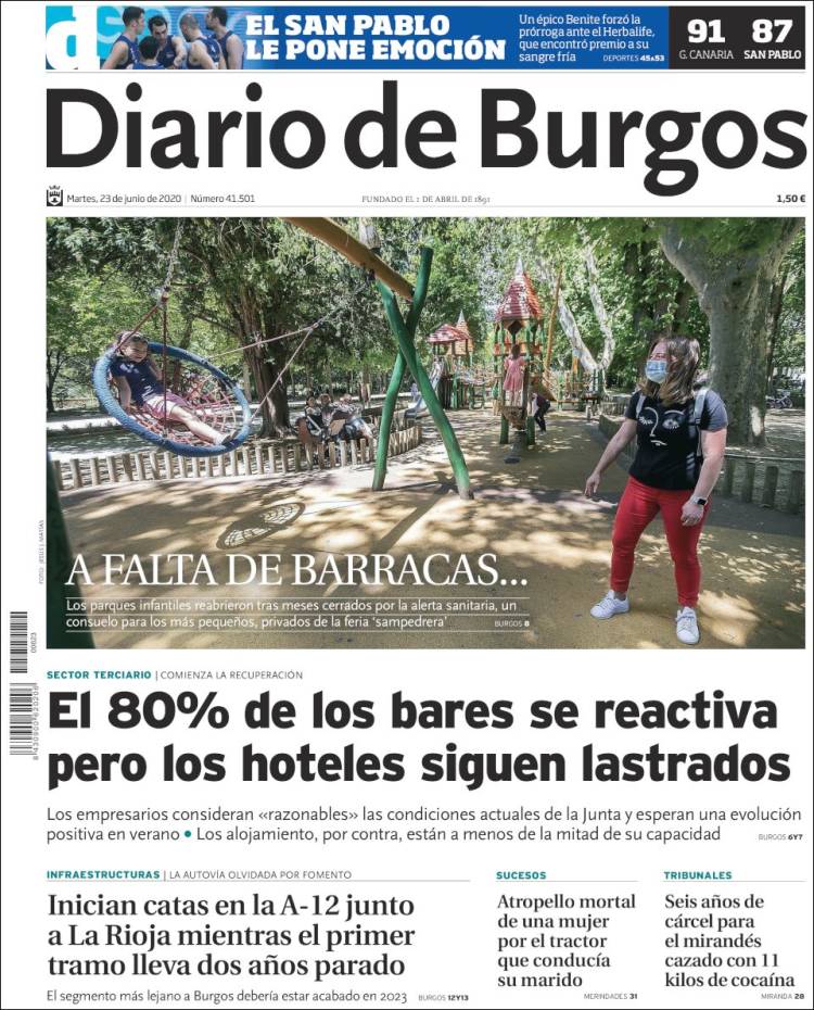 Portada de Diario de Burgos (Spain)