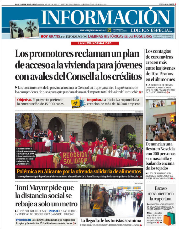 Portada de Diario Información (Spain)