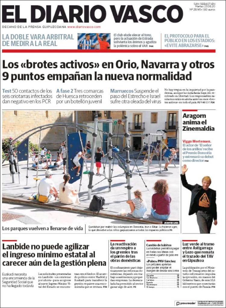 Portada de Diario Vasco (Spain)