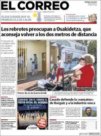 Portada de El Correo - Álava (España)