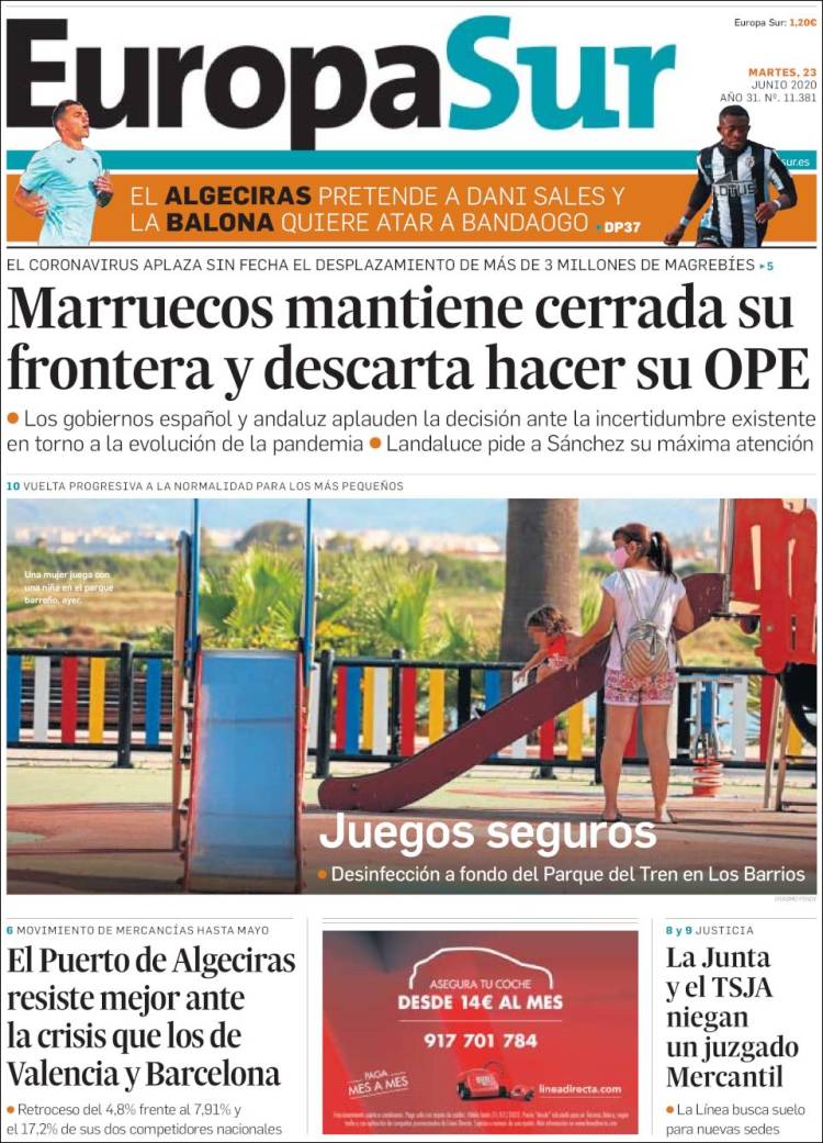 Portada de Europa Sur (Spain)