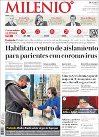 Portada de Milenio - Jalisco (México)