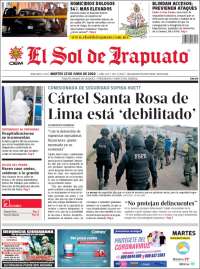 Portada de El Sol de Irapuato (México)