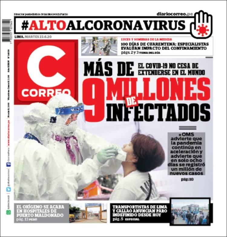 Portada de Diario Correo (Perú)