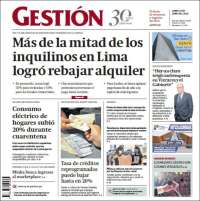 Portada de Diario Gestión (Perú)