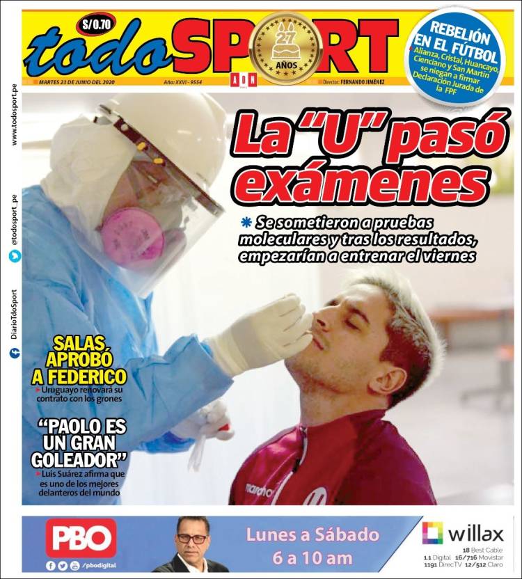 Portada de TodoSport (Perú)