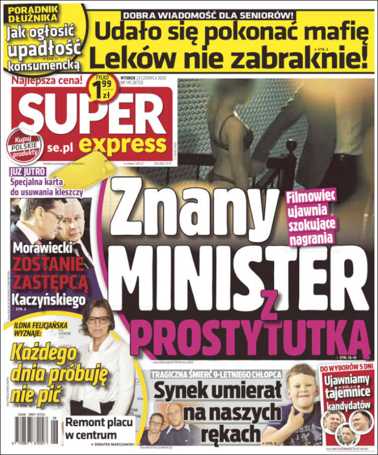 Portada de Super Express (Pologne)