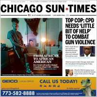 Portada de Chicago Sun-Times (USA)