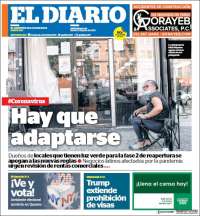 Portada de El Diario NY (USA)