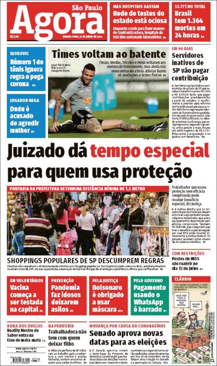 Portada de Jornal Agora (Brasil)