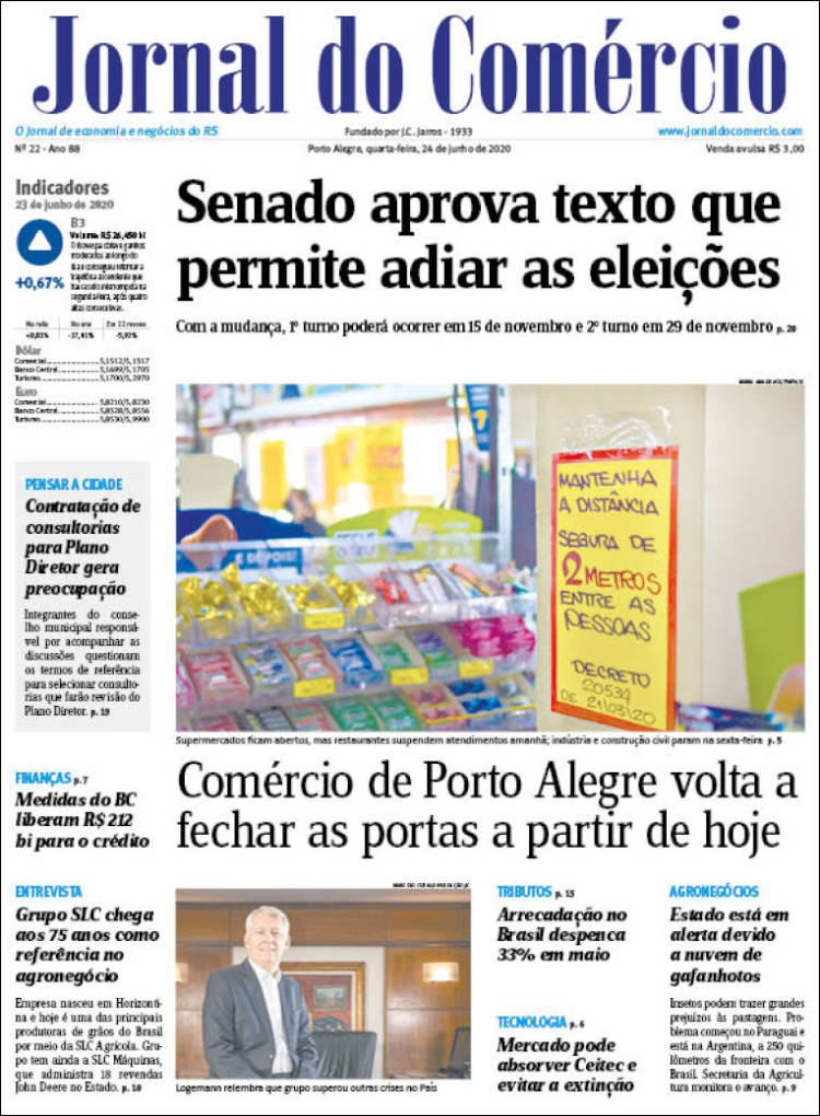 Portada de Jornal do Comércio (Brasil)