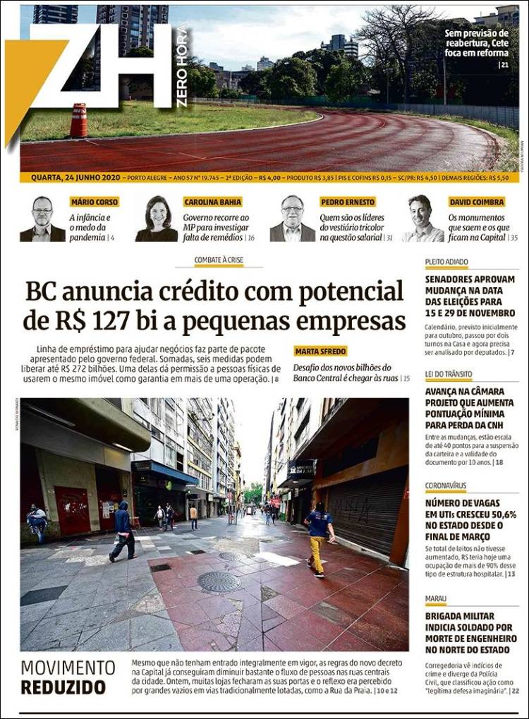 Portada de Zero Hora (Brasil)