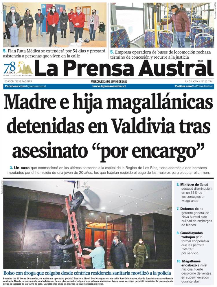 Portada de El Magallanes (Chile)