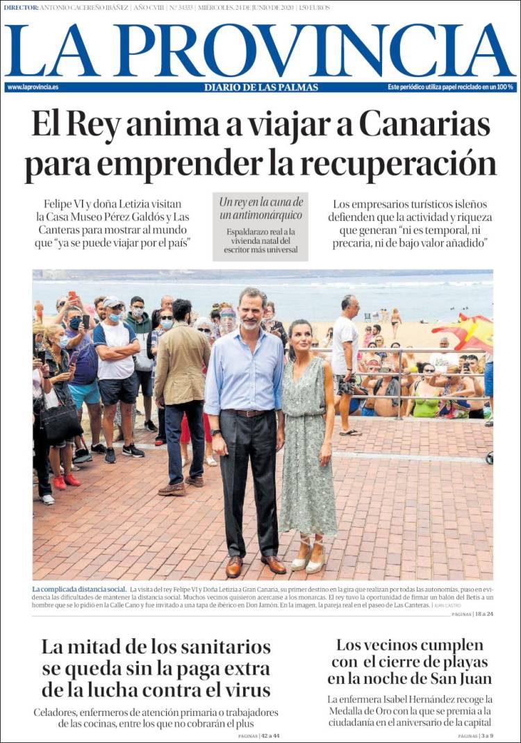 Portada de La Provincia (España)