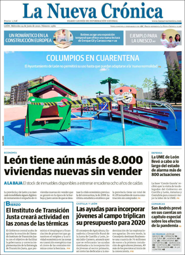 Portada de La Nueva Crónica (España)