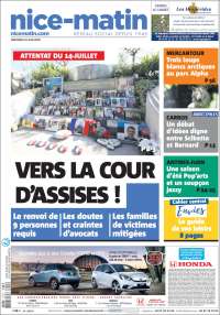 Portada de Nice-Matin (Francia)