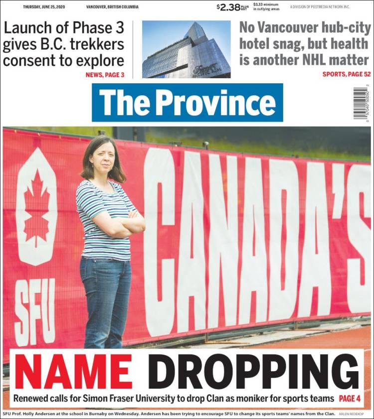 Portada de The Province (Canada)