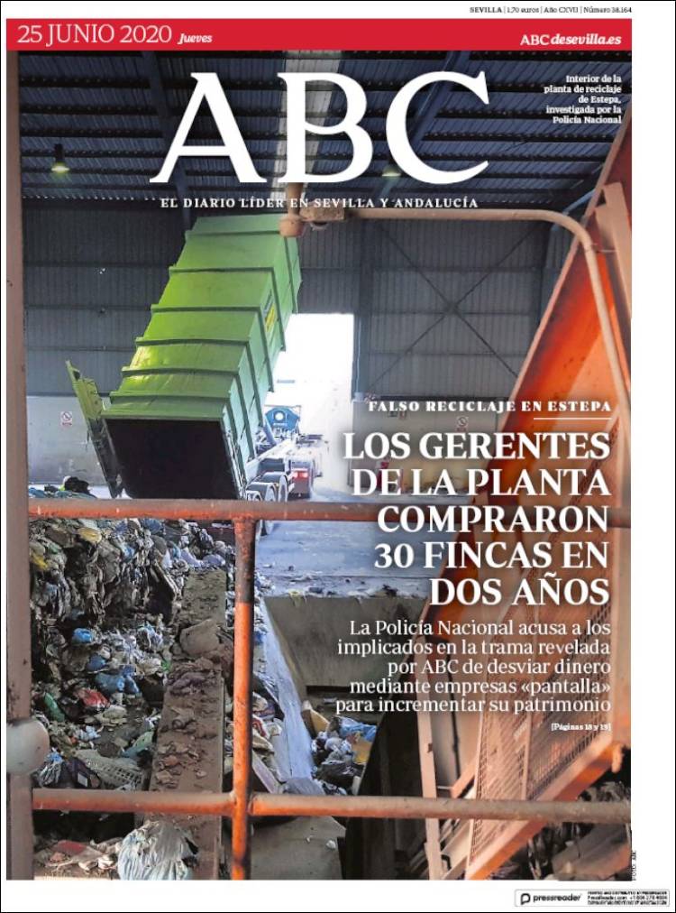 Portada de ABC - Sevilla (España)