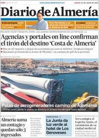 Portada de Diario de Almería (España)