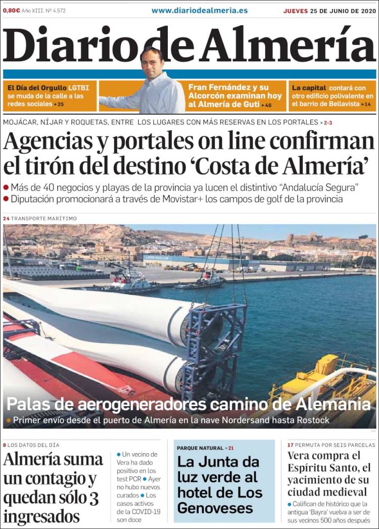 Portada de Diario de Almería (Spain)