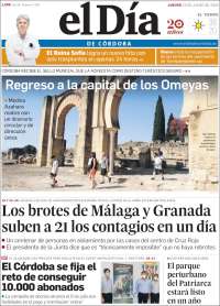 Portada de El Día de Córdoba (España)