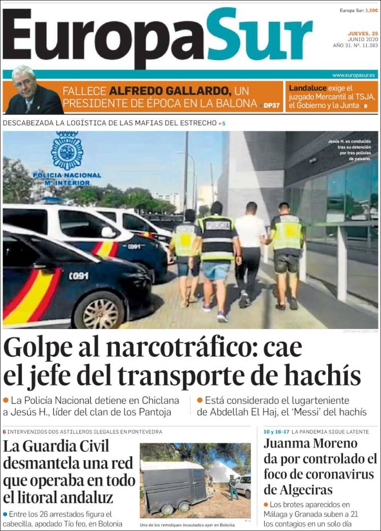 Portada de Europa Sur (Spain)