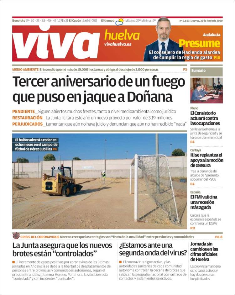 Portada de Viva Huelva (España)