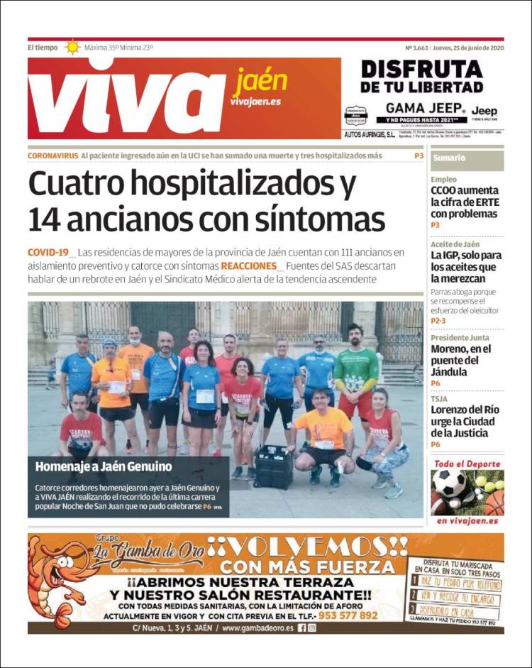 Portada de Viva Jaén (España)