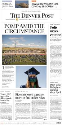 Portada de The Denver Post (USA)