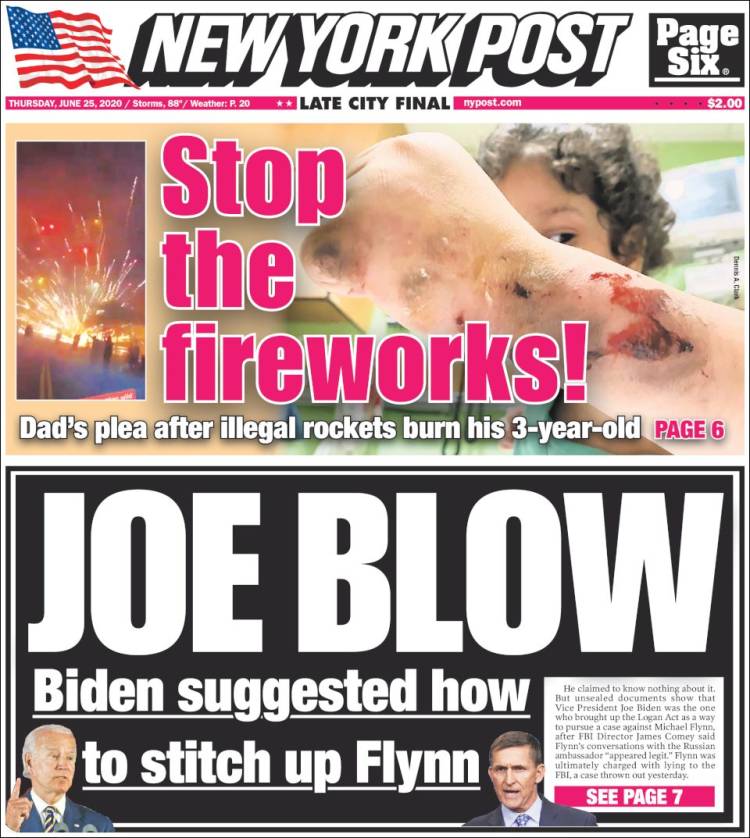 Portada de New York Post (USA)