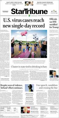 Portada de Star Tribune (USA)