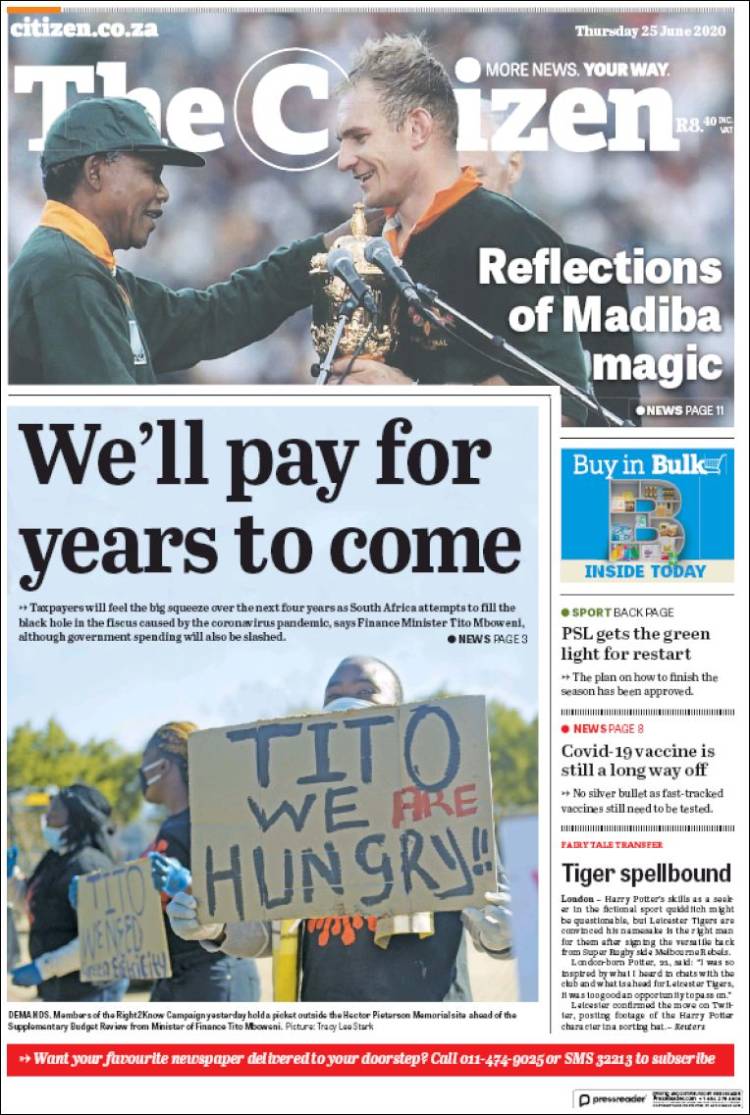 Portada de The Citizen (South Africa)