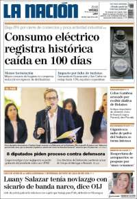 Portada de La Nación - Costa Rica (Costa Rica)