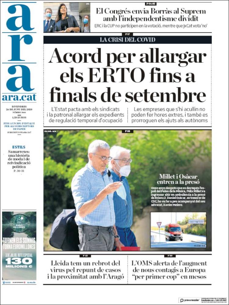 Portada de Ara (España)